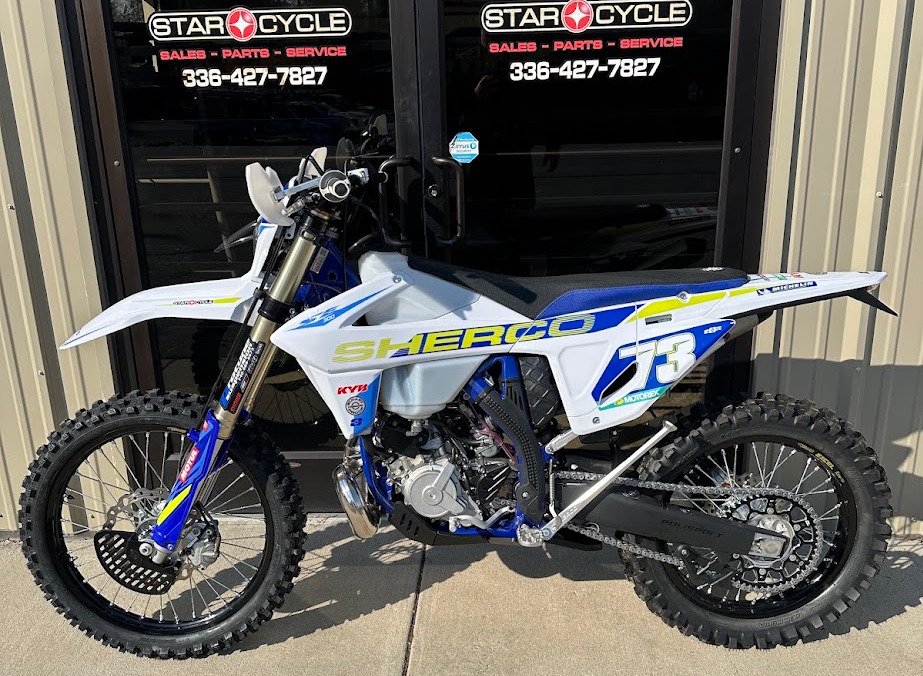 Sherco 300 SE 2-stroke with White Graphics Kit/Upgrades
